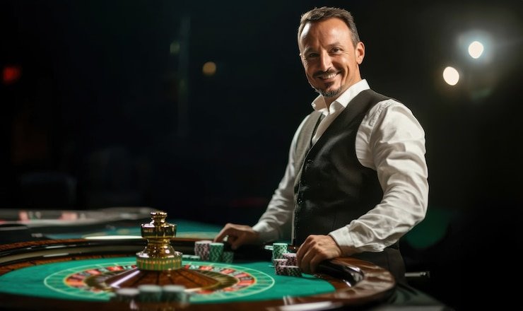 Antarmuka aplikasi Android grandroyal188 menampilkan layar home dengan opsi live dealer dan sportsbook